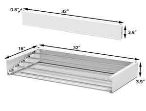 Support de séchage mural élégant cintre mural pliant en acier inoxydable économiseur d'espace - Product Image 5