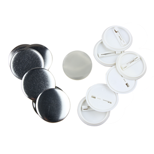 Düğme makinesi için 37mm yuvarlak düğme rozet parçaları Pin geri malzemeleri - Product Image 1