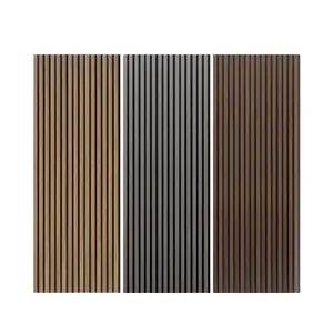 Decor Apartment Wall And Ceiling Sound Absorbing Decor Pet And Wood Slat Sound Proofing Acoustic Panels