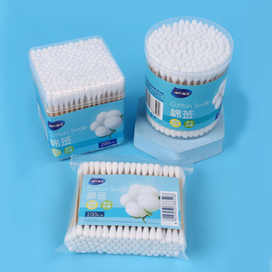 Hisopos de algodón Haishi Hainuo de doble punta, 100 unidades, algodón absorbente para limpieza del hogar - Product Image 1
