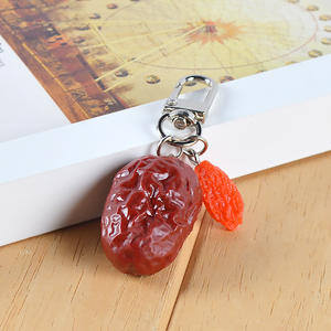 Simulation Food Toy Red Dates and Goji Berries 2-in-1 Keychain Pendant <strong>Funny</strong> Gift for Best Friend - Product Image 1