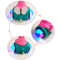 Jouet Fille Dansante Électrique Rotatif à Succès avec Lumières Colorées et Musique, Poupée Tournante Automatique Accélérée pour Cadeau Enfant