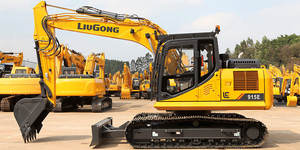 Excavadora de cadenas de alto rendimiento de 15 toneladas 915E con motor Cummins, excavadora compacta de radio reducido para construcción urbana y mantenimiento de carreteras - Product Image 3