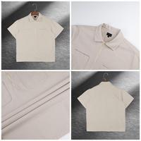 Chemises d'été décontractées pour hommes 100 % coton, à demi-zip, coupe droite ample, personnalisables, séchage rapide, écologiques