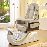 Chaise de pédicure spa électrique avec bain de pieds à remous pour salon de manucure