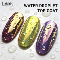 Lehchis Ensemble de vernis à ongles gel effet eau 15ml EASY NO-WIPE AT-HOME SALON RÉSULTATS HEMA TPO Free Long Lasting Vegan