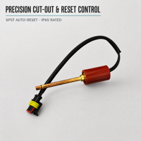 Pressostat à tube droit en laiton de 6 mm, Pression de coupure : 425 Psi, Pression de prise en charge : 300 Psi, Compatible AC/DC, Longueur du tube en laiton personnalisable