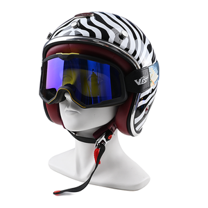 Mx908 रेट्रो विंटेज मोटरसाइकिल गोगल्स विंडप्रूफ 100% uv संरक्षण कस्टम ओम मोटोक्रॉस गोगल - Product Image 5