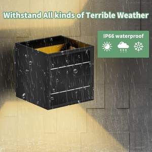 Lámpara Solar de Pared para Exteriores, Impermeable IP65, 2 Colores, Decoración para Jardín, Patio, Valla - Product Image 4