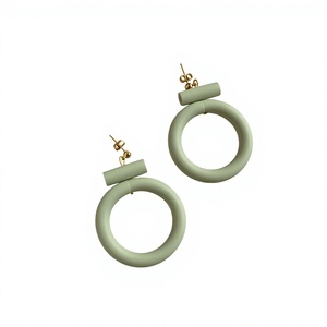 Nouvelles boucles d'oreilles en céramique artisanales pour artistes professionnels, bijoux fins de qualité, cadeau pour femmes, tendance pour mariage, fête, fiançailles - Product Image 6