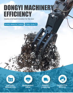 Équipement de recyclage environnemental monocylindre foresterie bois rotatif saisissant grattoir en acier grappin hydraulique rotatif - Product Image 2