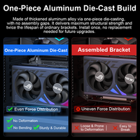 Penyangga GPU Vertikal ULT-unite 1 Set Braket Penahan Kartu Grafis