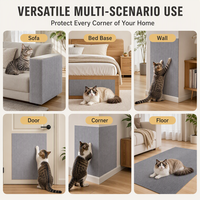 Tapis à gratter auto-adhésif pour chat, protège-meubles canapé, tapis côtelé à coller pour porte et canapé