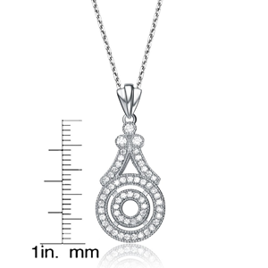 TD Collette Z argento Sterling collana pendente moda con fantasia zirconi penzoloni - Product Image 3