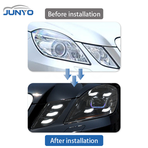 ไฟหน้า LED รุ่นอัพเกรด Junyo สำหรับรถยนต์ E Class W212 พร้อมเลนส์ไฟวิ่งกลางวันและไฟหน้าที่ให้แสงสว่างสูง - Product Image 3
