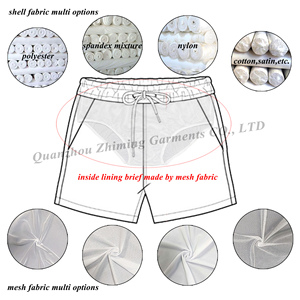 ビーチショーツスパンデックス/ポリエステル水泳トランクスビーチウェア7インチ男性用ボードショーツ - Product Image 5