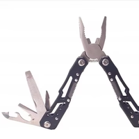 Couteau multifonction pliable EDC portable en acier inoxydable pour survie d'urgence, pêche, coupe, sertissage, bricolage, pince à bec long