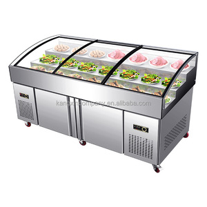 Table <span class=keywords><strong>de</strong></span> présentation <span class=keywords><strong>de</strong></span> poissons <span class=keywords><strong>de</strong></span> haute qualité, support supérieur pour aliments, portable, congelé - Product Image 5