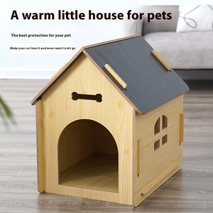 Fertige abnehmbare hölzerne Hundehütte Katzen haus mit Fenster Kleine Innen-Außen kabine Solid Pattern Großhandel Neues Design - Product Image 6
