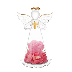 Cadeau commémoratif de la Rose éternelle de l'ange pour la perte d'un être cher et bien recevoir bientôt un cadeau de remerciement pour femmes - Product Image 1