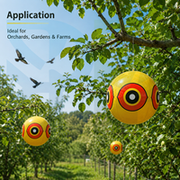 Ballon anti-oiseaux Effet Œil de Prédateur, Répulsif Visuel pour Oiseaux, Dissuasion Extérieure pour Jardin, Ferme, Verger, OEM