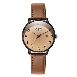 Relojes de Pareja Nuevos, Retro, Minimalistas, con Correa de Cuero, Estilo con Fecha, Reloj de Cuarzo de Alta Gama - Product Image 2