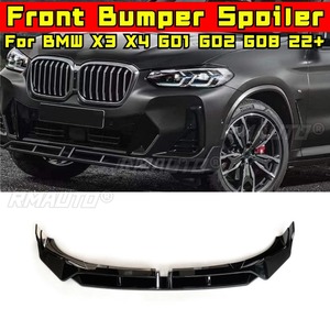 ลิ้นกันชนหน้ารถยนต์แบบดิฟฟิวเซอร์ สีดำเงา สำหรับตกแต่ง BMW X3 X4 G01 G02 G08 ปี 2022+ อุปกรณ์ตกแต่งรถยนต์ - Product Image 2