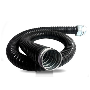 Conduit flexible en métal de 6 pouces, recouvert de PVC, pour la protection des fils électriques, usage industriel - Product Image 1