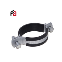 Fengchen OEM Collier de serrage en acier au carbone Finition zinc Support galvanisé réglable Collier de serrage en acier métallique