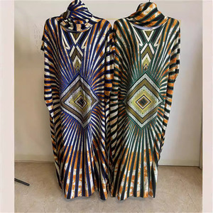 Mới lỏng một kích thước phù hợp với tất cả các dài Rhinestone tua headscarf cotton in đầy màu sắc áo choàng dài giản dị phi kaftan - Product Image 3