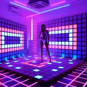 Parc de trampolines éducatif interactif et immersif pour les écoles et les parcs sportifs, en métal et plastique avec LED - Product Image 5