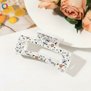 Trending Fashion fiore in resina di paillettes glitterato fermagli per capelli a becco d'anatra decorazioni per ragazze vendita calda all'ingrosso accessori - Product Image 1