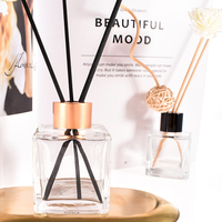 Meilleure Bouteille Diffuseur d'Arômes Ronde de 50 ml en Verre Dépoli Décoratif avec Bouchon à Vis Métallique et Logo Personnalisé