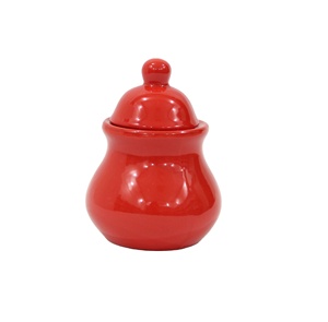 Hot sale 300ml ceramic storage jar/sugar pot in stock for promotion