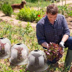 Couvertures de plantes Dôme d'hiver Couvertures en tissu pour plantes <span class=keywords><strong>Protection</strong></span> contre le gel Serre réutilisable en plastique Plantes d'extérieur d'animaux - Product Image 4