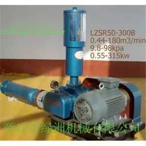 Soprador elétrico de alta pressão com três lóbulos de direção de correia em V com furo de 50 mm, aplicação industrial OEM personalizável