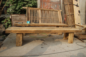Table de <span class=keywords><strong>console</strong></span> en <span class=keywords><strong>bois</strong></span> rétro, prédécoupée, style chinois, en <span class=keywords><strong>bois</strong></span> massif brute naturel, entrée rustique - Product Image 4