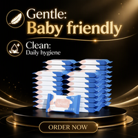 Lingettes humides jetables pour bébé, antibactériennes, écologiques, extra douces, non tissées, parfum personnalisé, pour nouveau-né, pack familial portable