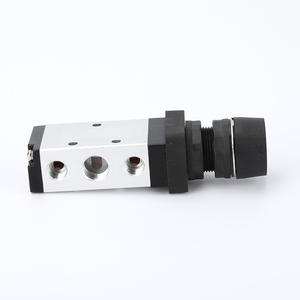 Válvula Mecánica Neumática M5PF210-08, Interruptor de Control de Botón Pulsador de Cabeza Plana de Dos Posiciones y Cinco Vías - Product Image 3