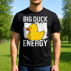 T-shirt Big Duck Energy, design Rubber Ducky, unisexe, col rond, manches courtes, t-shirt promotionnel pour adultes - Product Image 3