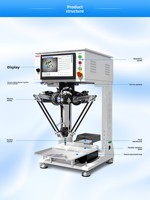 Robot parallèle à commande visuelle de type Spider-hand, fabriqué en Chine, pour l'alimentation flexible des matériaux, le tri rapide et la placement précis des plateaux