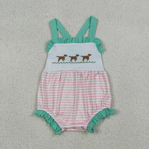Ensemble de vêtements verts brodés pour bébés garçons, tenues d'été pour enfants - Product Image 2