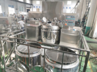 Ligne de production automatique de ketchup et de mayonnaise de type fixe, machine d'émulsification homogène sous vide pour crème et pommade capillaire