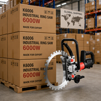 Sierra Circular Eléctrica de 6000W de Alta Resistencia, 480mm de Profundidad, con Bomba de Agua Integrada, Sin Polvo, Portátil, para Construcción, Mampostería y Ladrillo