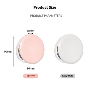 カスタムロゴポケットメイクアップミラーLEDライト小型二重拡大コンパクトバニティミラー折り畳み式ハンドヘルドデザイン箱入り包装 - Product Image 3