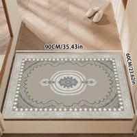Crystal Velvet Thin Carpet Muslim Pattern Area Teppich mit rutsch fester Rückseite für den Eingang Boden dekoration Teppich matte