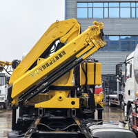 Grue à flèche télescopique compacte de 8 tonnes, Zoomlion, montée sur camion, à flèche droite, mobile, haute efficacité, approvisionnement direct usine