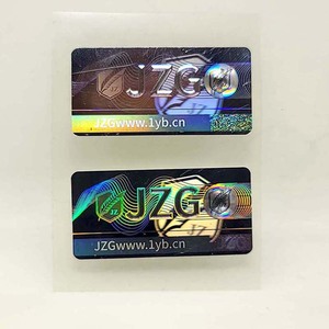 Custom Color 3D Holographic Adhesive Sticker New Brand Logo <b>Printing</b> Hologram Laser Effect for Security Packaging Label - Product Image 2