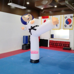 Poupée gonflable publicitaire avec logo personnalisé, garçon de karaté gonflable imprimé, fille de <span class=keywords><strong>taekwondo</strong></span> gonflable pour la vente publicitaire - Product Image 4