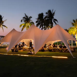 <span class=keywords><strong>Grande</strong></span> tente imperméable à l'eau Octopus Canopy Tent pour le camping Tente pare-soleil pour activités familiales avec poteau de support de tuyau galvanisé - Product Image 5